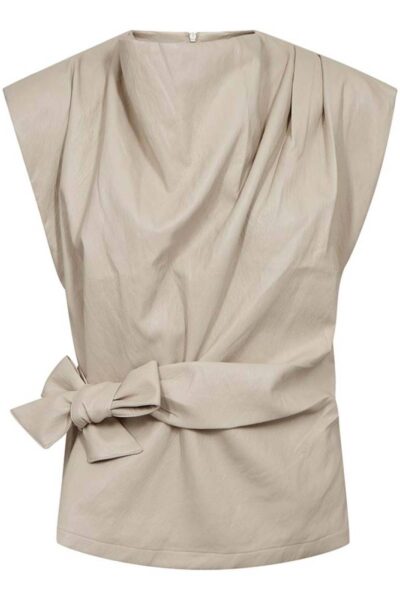 Gitt pleat top bone Co’Couture