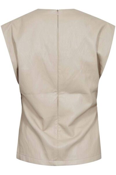 Gitt pleat top bone Co’Couture
