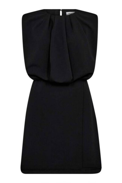 Falcon pleat mini dress black Co’Couture
