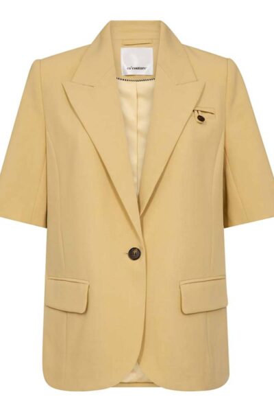 Nilan fitted blazer pale yellow Co’Couture