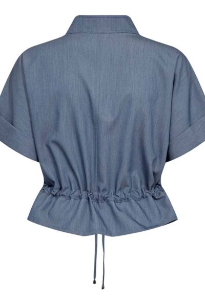 Elly vest dusty blue Co’Couture