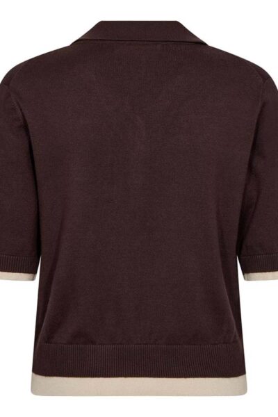 Lue crop cardigan dark brown Co’Couture