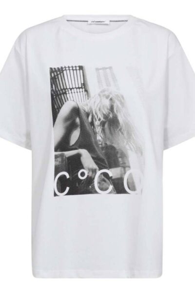 Madina oversize tee white Co’Couture