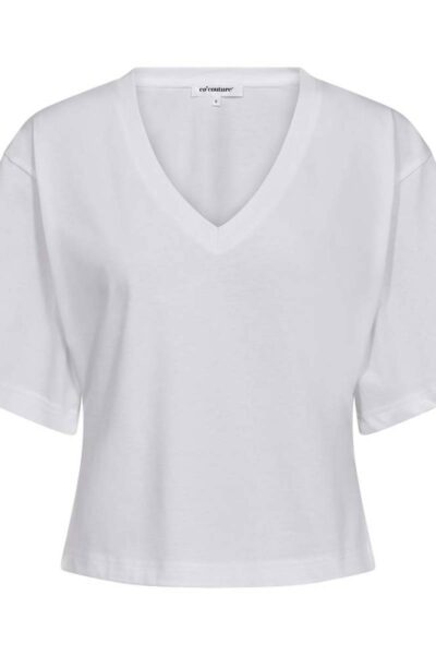 Zenga tee v-neck white Co’Couture