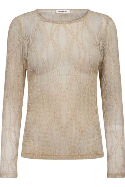 Marcy mesh o-blouse bone Co’Couture