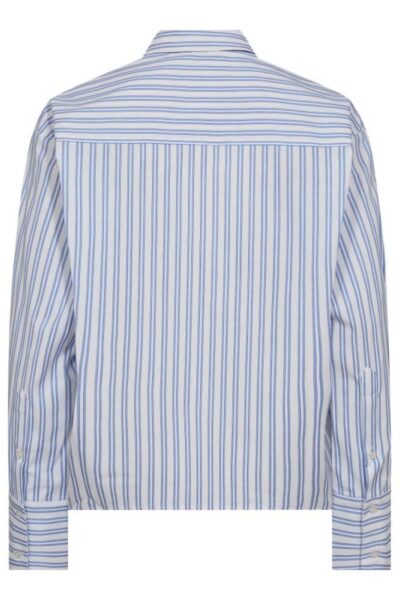Devin stripe tie shirt blue Co’Couture