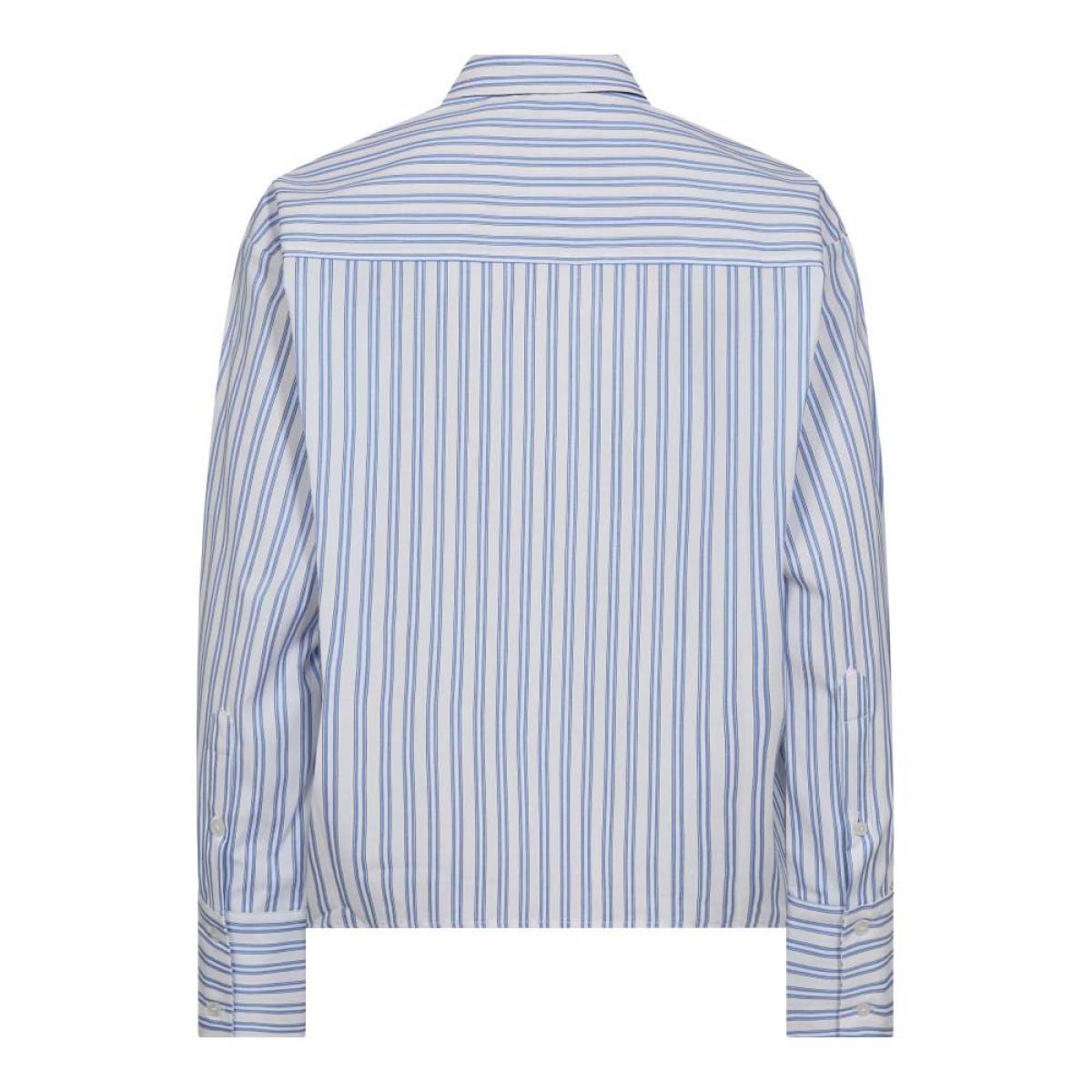 Devin stripe tie shirt blue Co'Couture - Afbeelding 3
