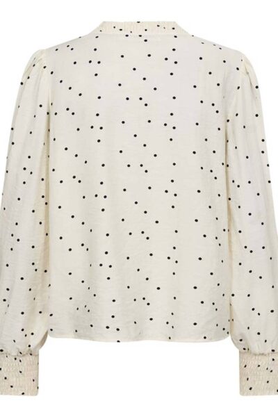 Diem dot v-blouse off white/black Co’Couture