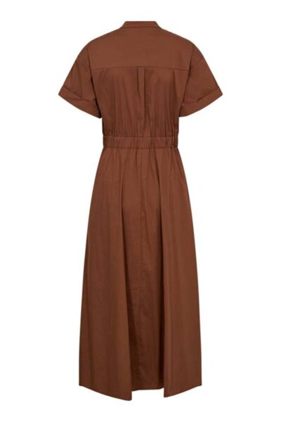 Elara wrap ss dress suntan Co’Couture