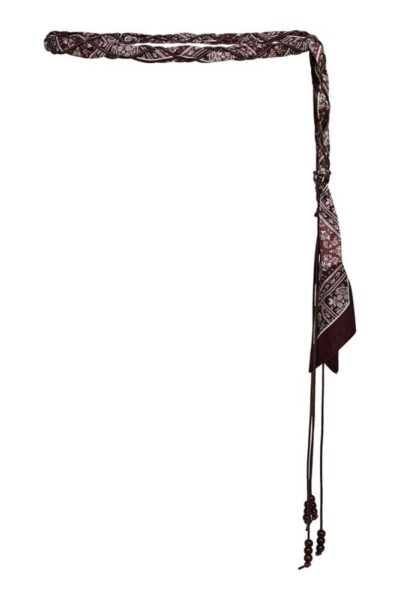 Morison scarf mix belt dark brown Co’Couture