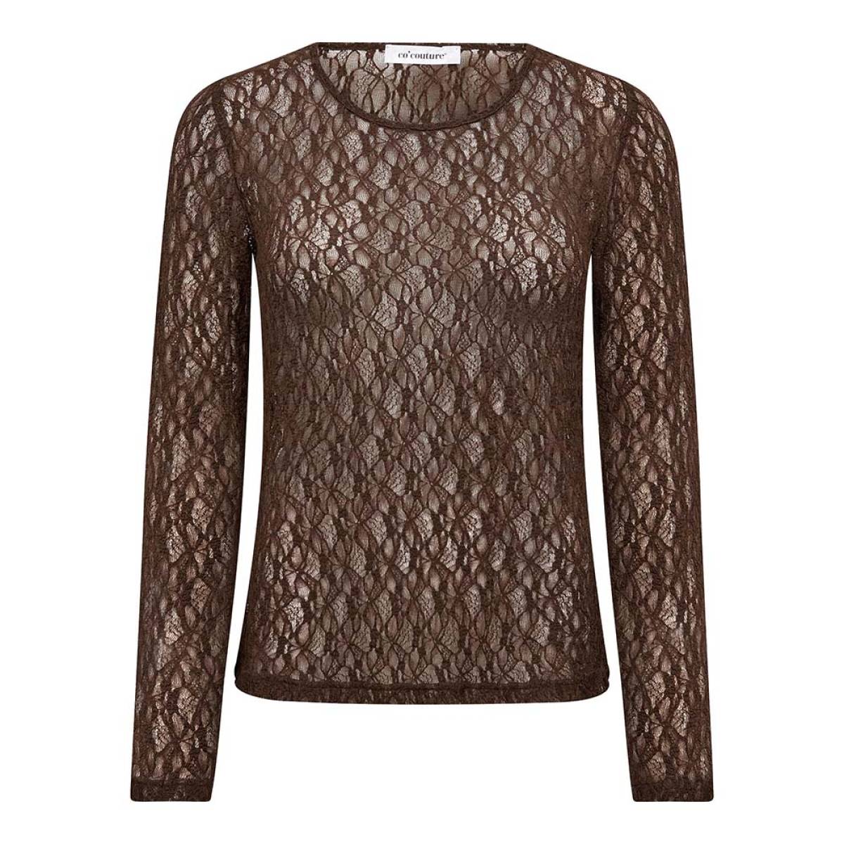 Barna o-neck blouse dark brown Co'Couture - Afbeelding 5