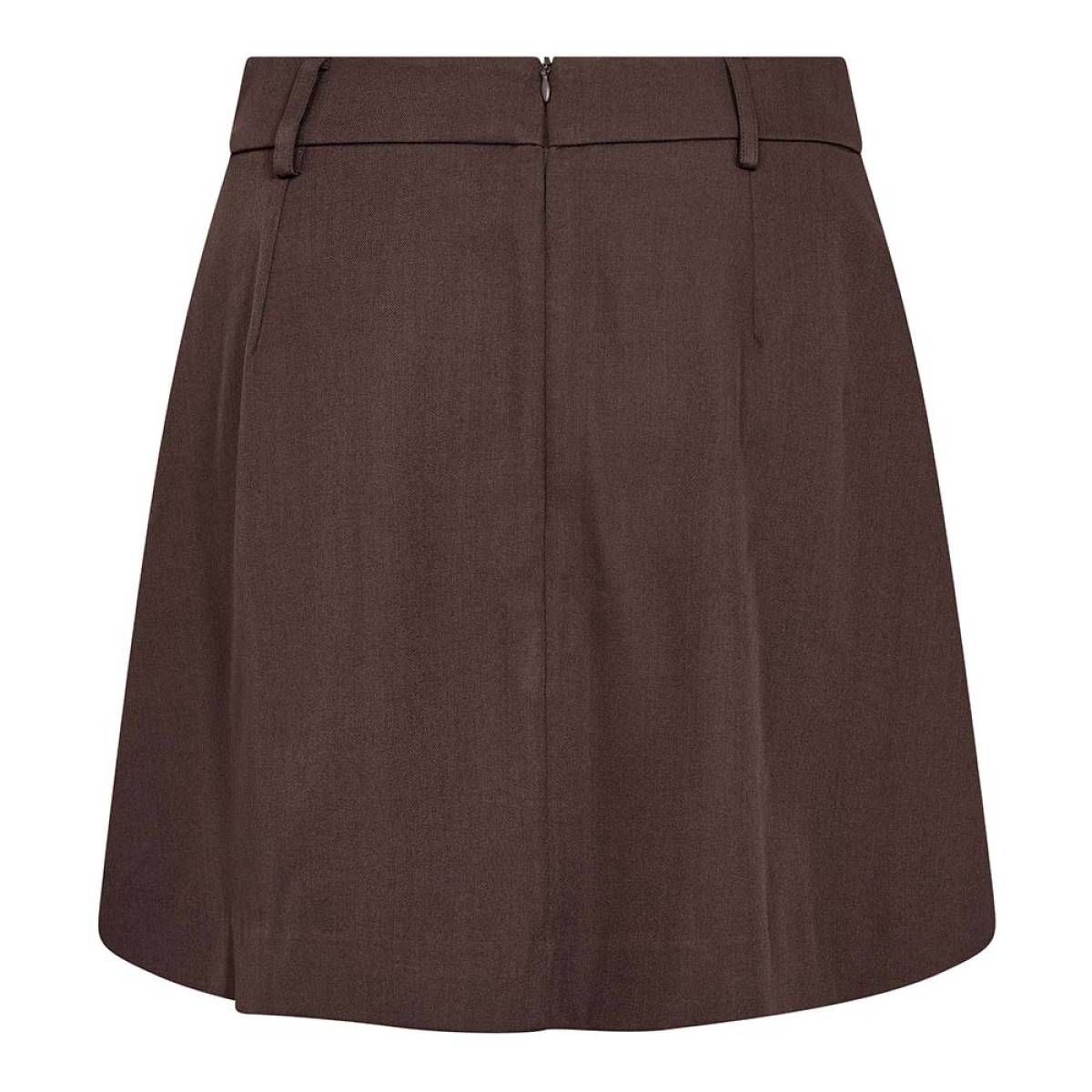 Luna pocket pleat mini skirt dark brown Co'Couture - Afbeelding 3