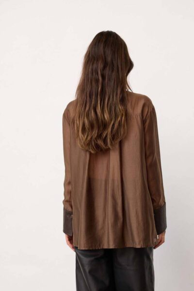 Kawa shirt dark brown Co’Couture