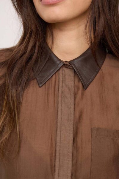 Kawa shirt dark brown Co’Couture