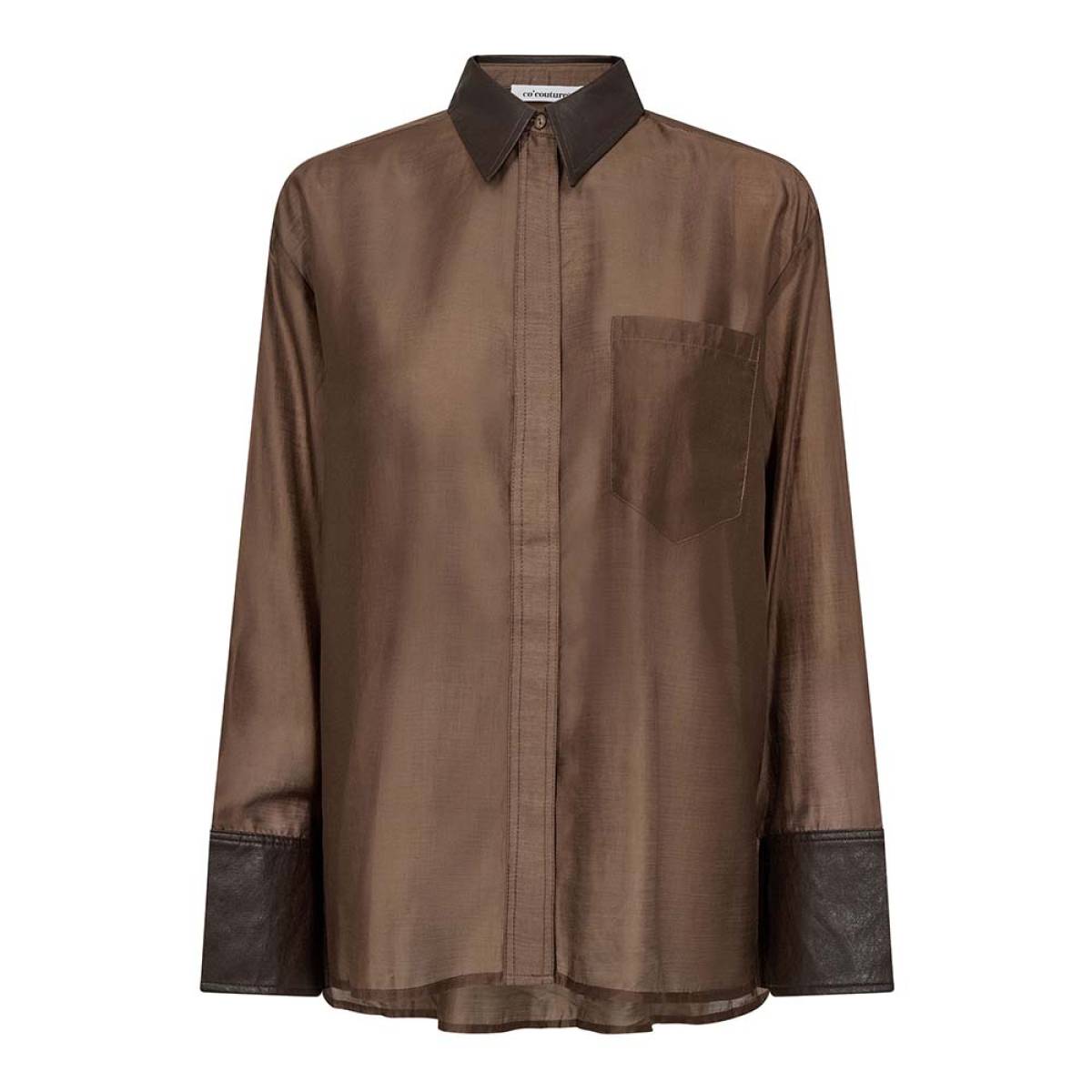 Kawa shirt dark brown Co'Couture - Afbeelding 6