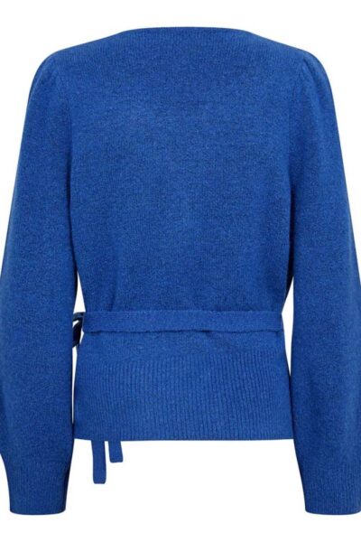Roger wrap cardigan new blue Co’Couture