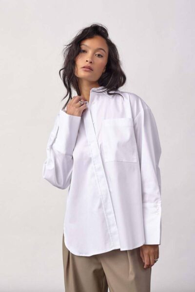 Dalia oversize shirt white Co’Couture