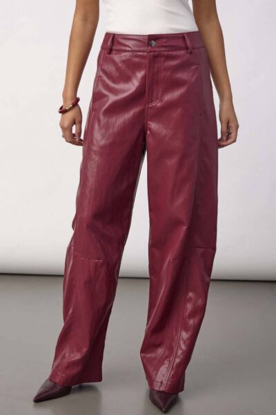 Gitt pant berry red L34 Co’Couture