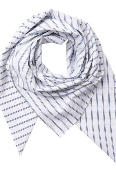 Somo stripe scarf white Co’Couture