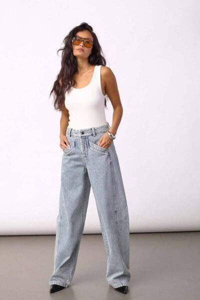 Jackson barrel jeans bleach L34 Co’Couture