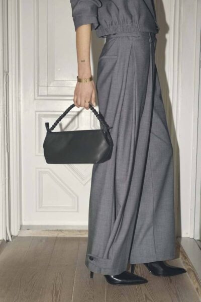 Jacky pleat pant mid grey L34 Co’Couture