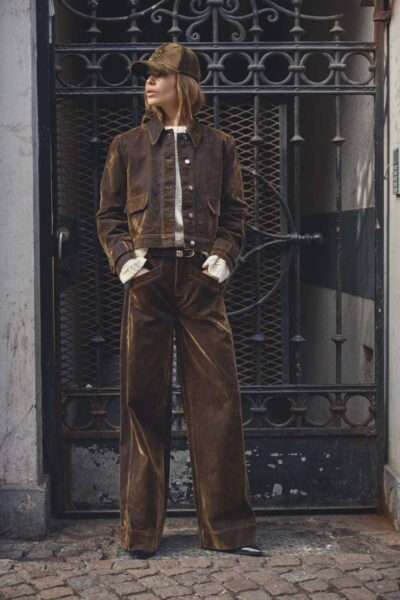 Teffy wide pant dark army L34 Co’Couture