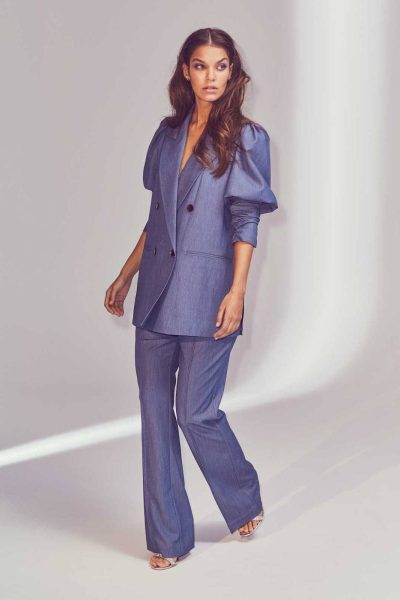 Denim oversized blazer blue Co’Couture