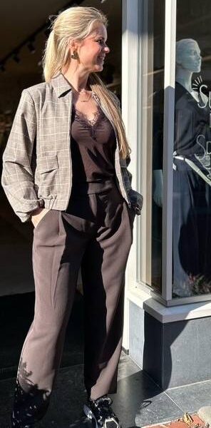 Claudine balloon jacket walnut Co’Couture