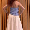 Tea stripe tube top blue Co'Couture - Afbeelding 2
