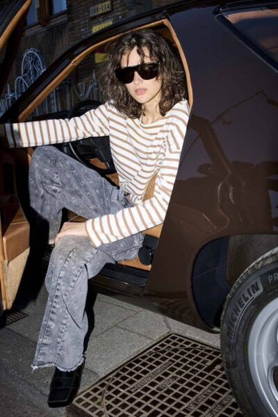 Western pants monogram black 10 DAYS