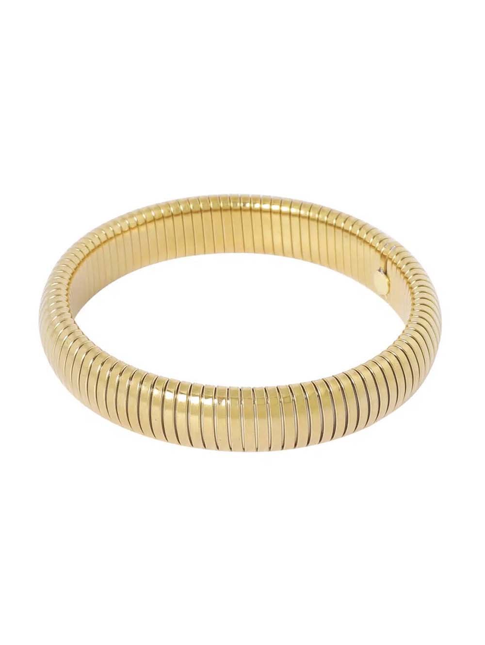 Vergulde ronde bangle medium Ellen Beekmans - Afbeelding 2