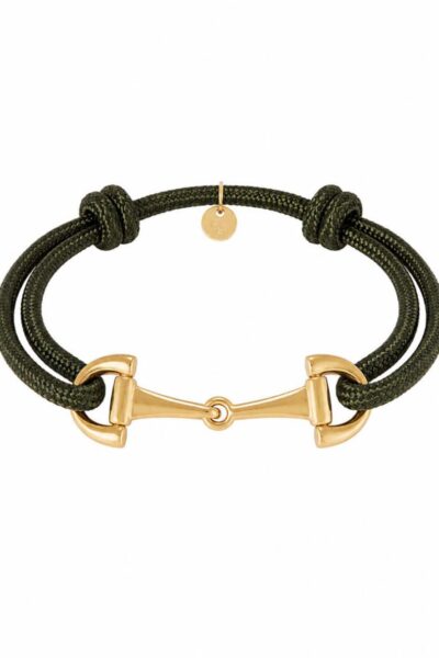 Armband touw gouden gesp army Ellen Beekmans