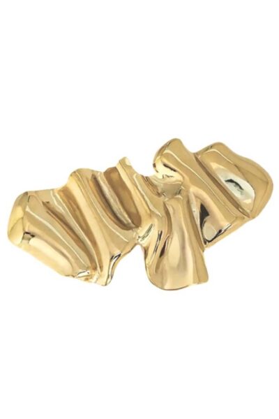 Organische broche goud Ellen Beekmans