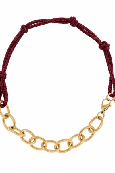 Ketting touw gouden schakels auberg Ellen Beekmans
