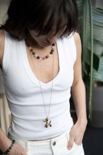 Lange ketting met balloon dog Ellen Beekmans