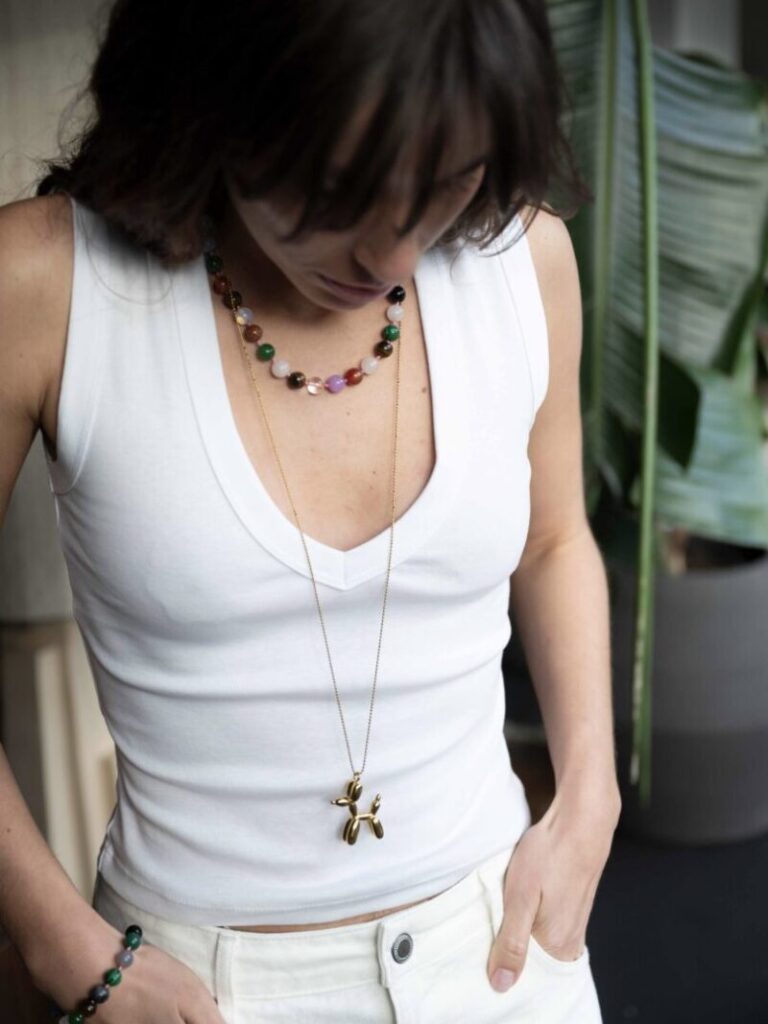 Lange ketting met balloon dog Ellen Beekmans