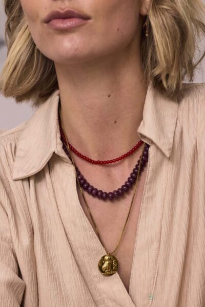 Ketting bedrukte munt Ellen Beekmans
