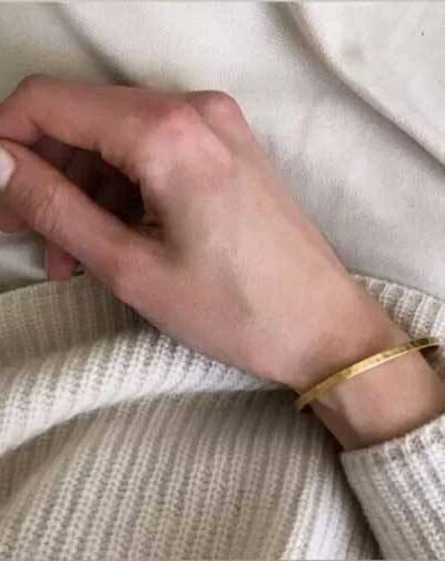 Smalle gehamerde bangle Ellen Beekmans