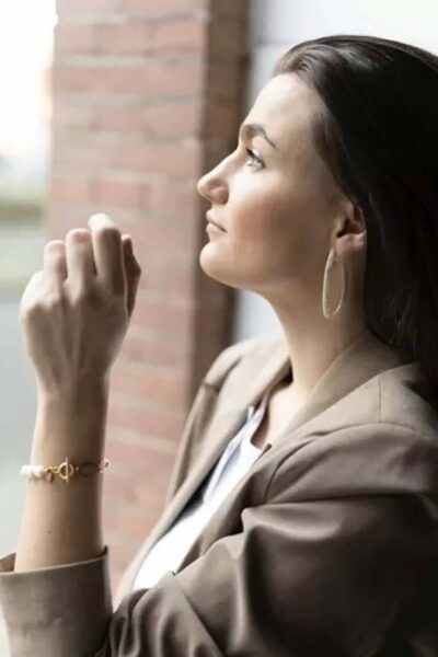 Schakelarmband met zoetwaterparels Ellen Beekmans