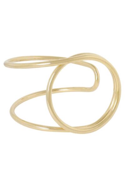 Brede bangle met open cirkel Ellen Beekmans
