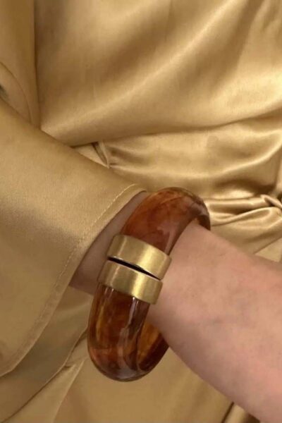 Bumper bangle cognac Ellen Beekmans