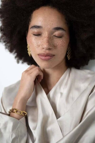 Platte schakel armband XL Ellen Beekmans