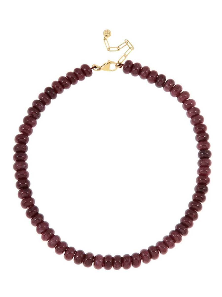 Gemstone ketting aubergine Ellen Beekmans - Afbeelding 2