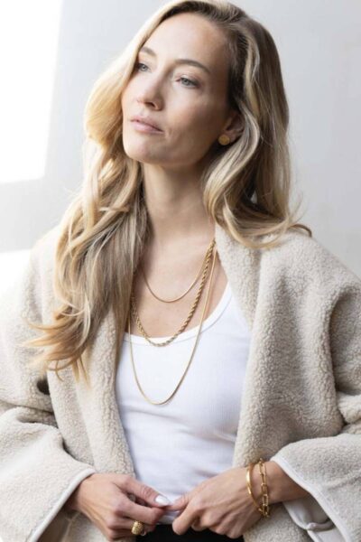 Vergulde ketting rope Ellen Beekmans