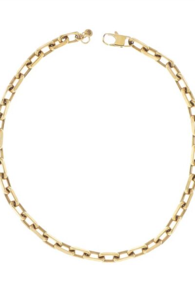 Grove ovale schakelketting verguld Ellen Beekmans