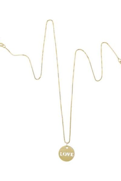 Ketting met rond Love hangertje Ellen Beekmans