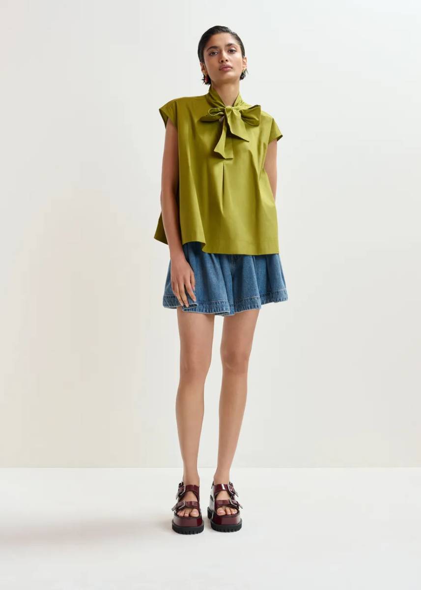 Jalaysia sleeveless top avocado Essentiel - Afbeelding 4