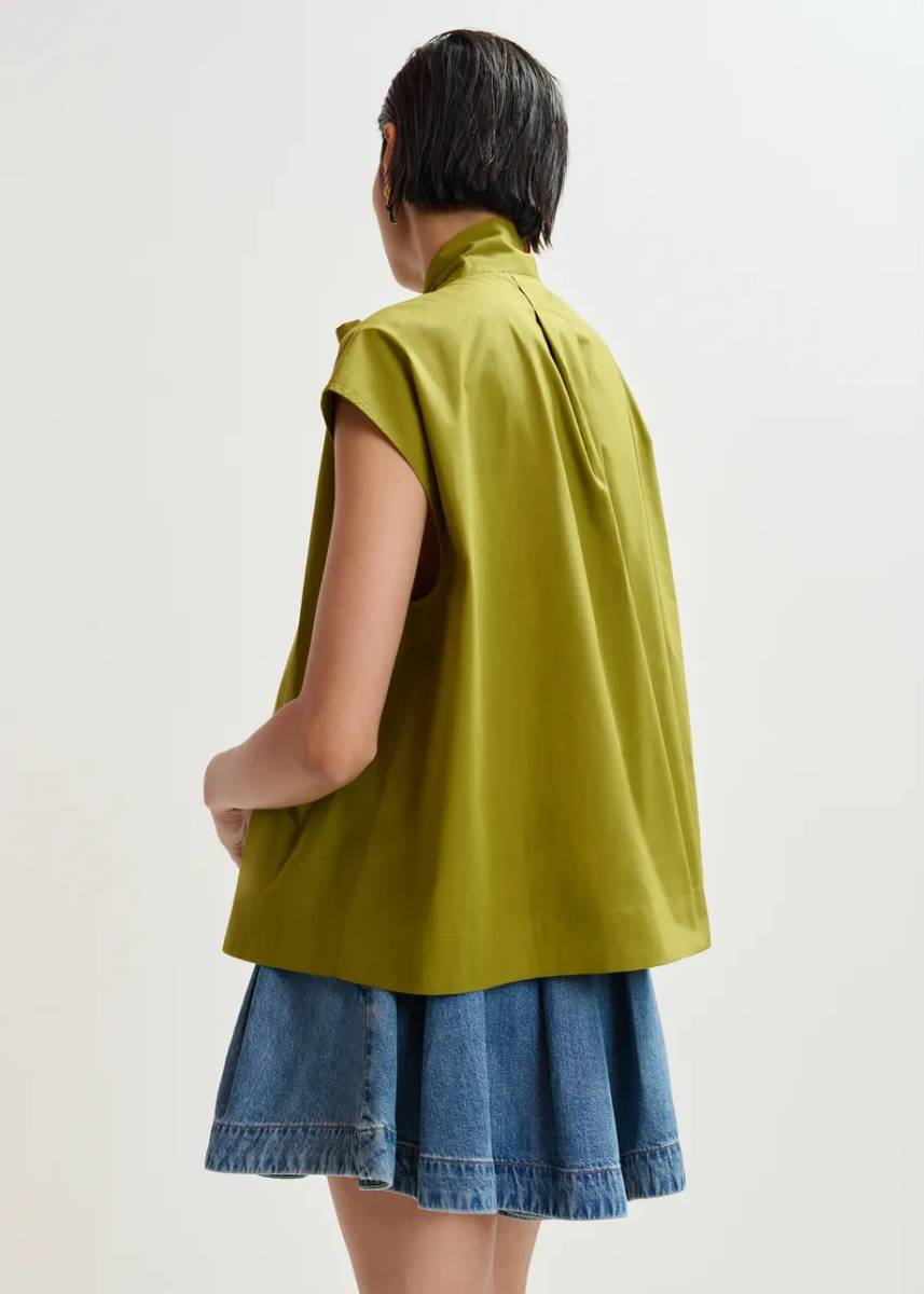 Jalaysia sleeveless top avocado Essentiel - Afbeelding 3