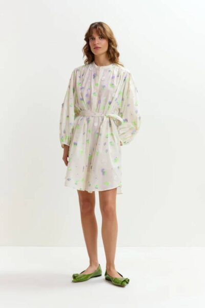 Jalen embroidered midi dress C1 of white Essentiel