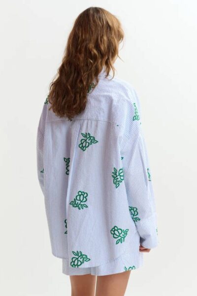 Jalinki embroidered shirt C2 off white Essentiel